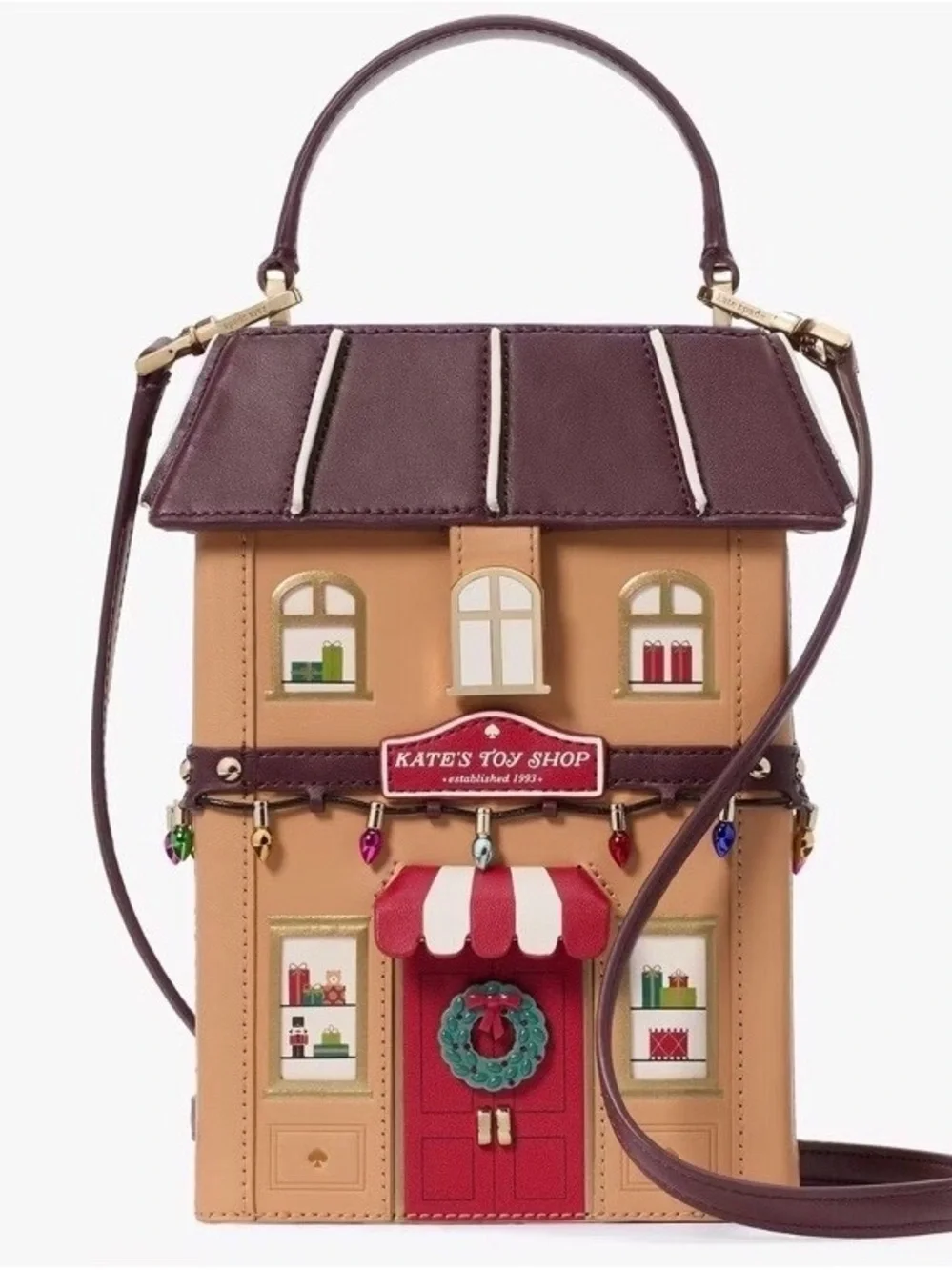 NWOT Kate spade 'Kate's Toy Shop' “oh what fun” Novelty Crossbody Bag